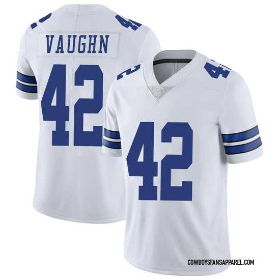 Men & Women & Youth Dallas Cowboys #42 Deuce Vaughn White Vapor Limited Stitched Jersey